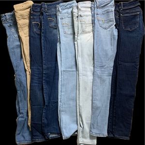 8 american eagle skinny jeans